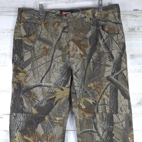 Outfitters Ridge Men's Rea Tree Camo Double Knee Heavy Duty Hunting Pants 38x34 - Picture 6 of 16
